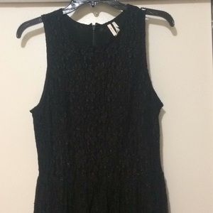 Black dress with gold accents